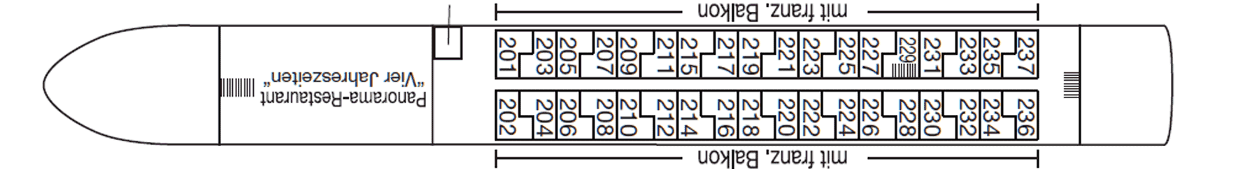 Deckplan Saturndeck – Asara