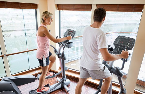 Nutzen Sie den Fitnessraum, um sich sportlich zu betätigen
