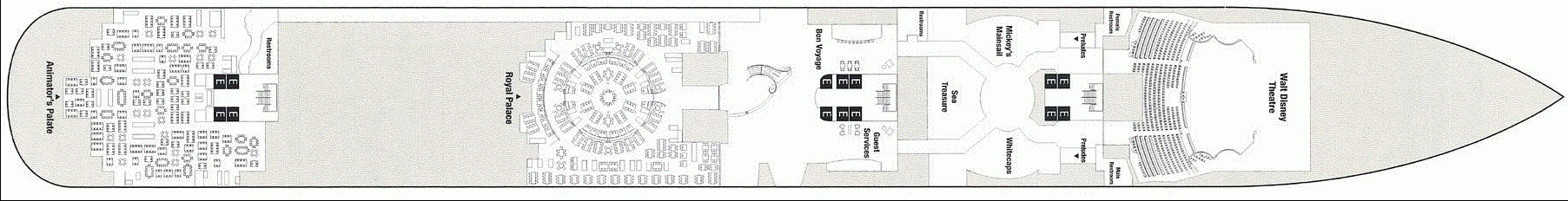 Deckplan Deck 3 – Disney Fantasy