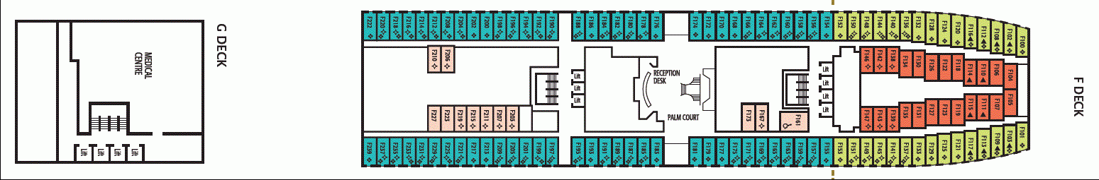 Deckplan F Deck – Aurora