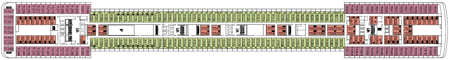 Deckplan Flauto – MSC Orchestra