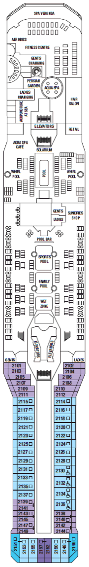 Deckplan Resort Deck – Celebrity Eclipse