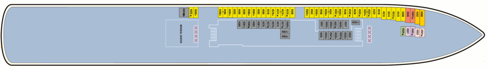 Deckplan Deck 04 – Norwegian Gem