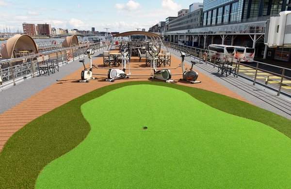 Ideal für sportliche Aktivitäten: Das Putting Green