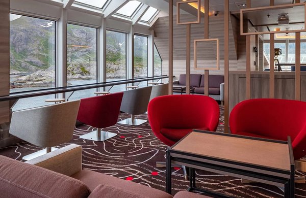 Die Explorer Lounge lädt zum Entspannen ein
