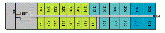 Deckplan Deck 3 – A-Rosa Flora