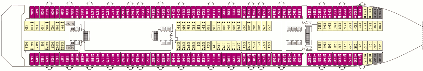 Deckplan Rio de Janeiro Deck – Costa Fortuna