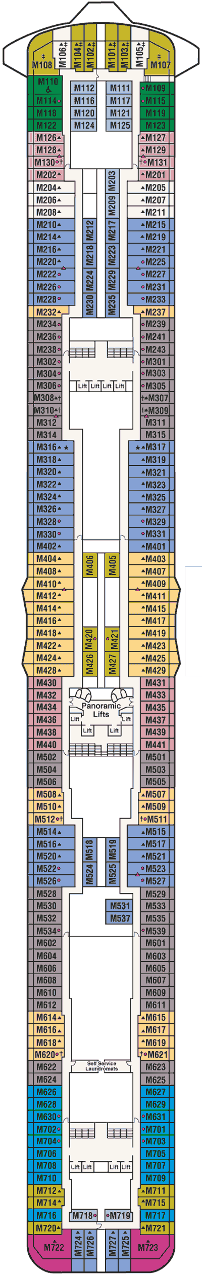 Deckplan Marina 15 – Regal Princess