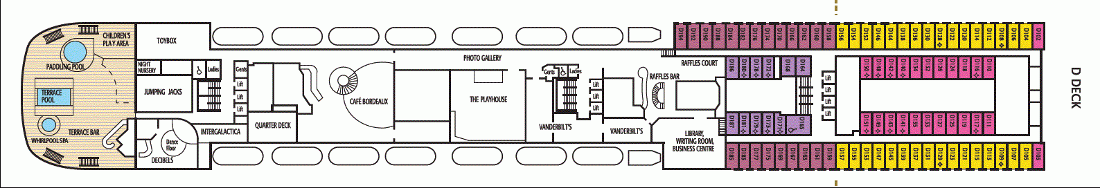 Deckplan D Deck – Aurora