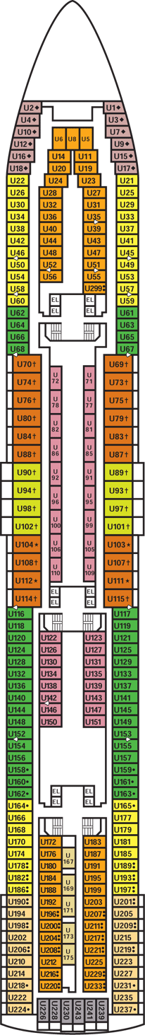 Deckplan Upper Deck – Carnival Sensation