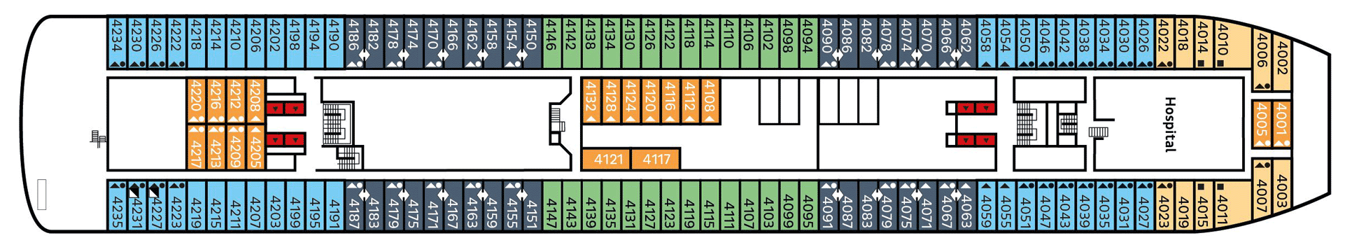 Deckplan Atlantic Deck – Vasco da Gama