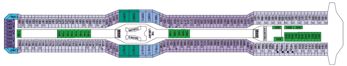 Deckplan Sky Deck – Celebrity Eclipse