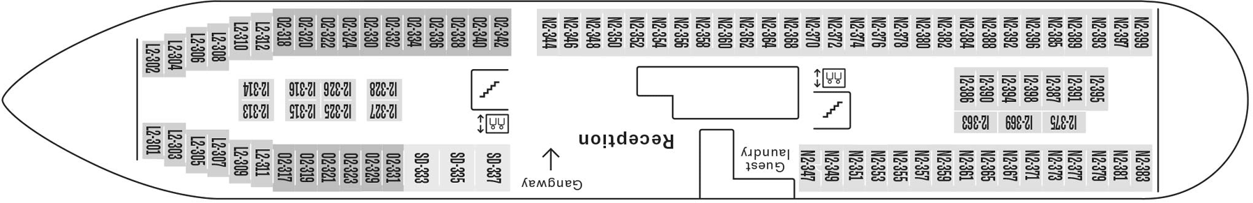 Deckplan Deck 3 – MS Finnmarken