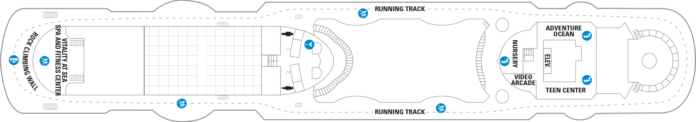 Deckplan Deck 10 – Vision of the Seas