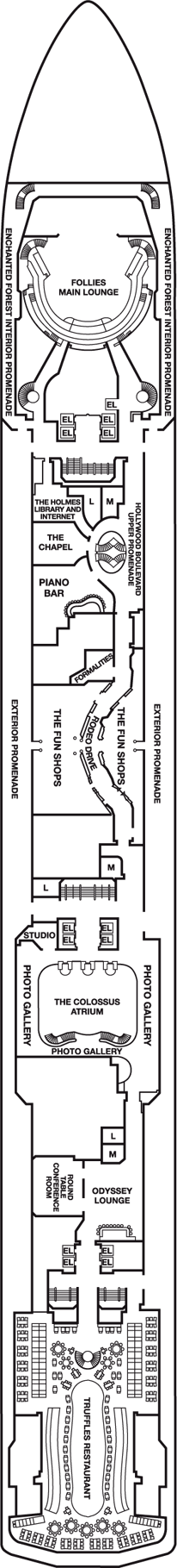 Deckplan Atlantic Deck – Carnival Legend