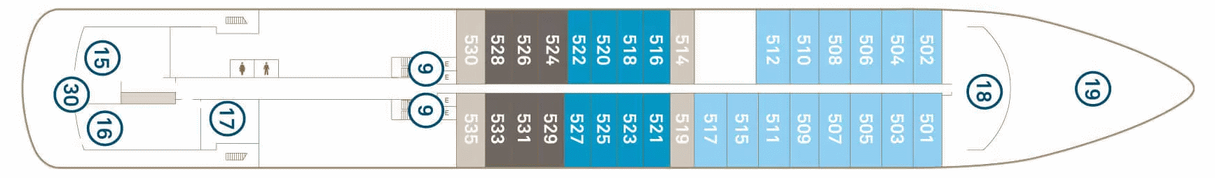 Deckplan Deck 5 – Scenic Eclipse