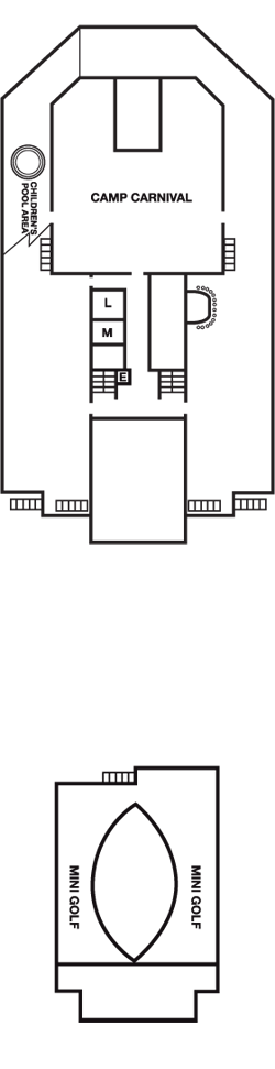 Deckplan Sun Deck – Carnival Liberty