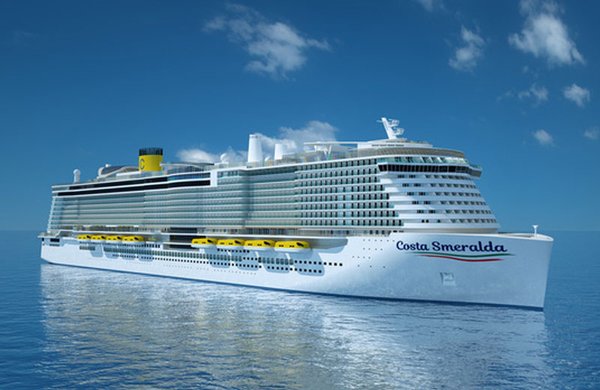 Costa Smeralda – Aussenansicht des Schiffes