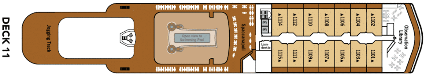 Deckplan Deck 11 – Silver Dawn