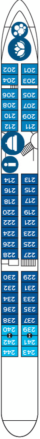 Deckplan Mitteldeck – Belvedere