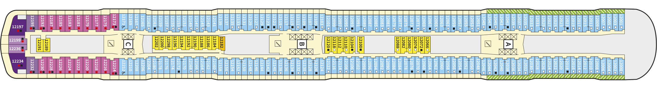 Deckplan Deck 12 – Mein Schiff Flow