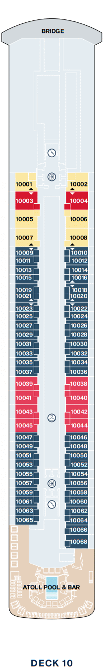 Deckplan Deck 10 – Explora IV
