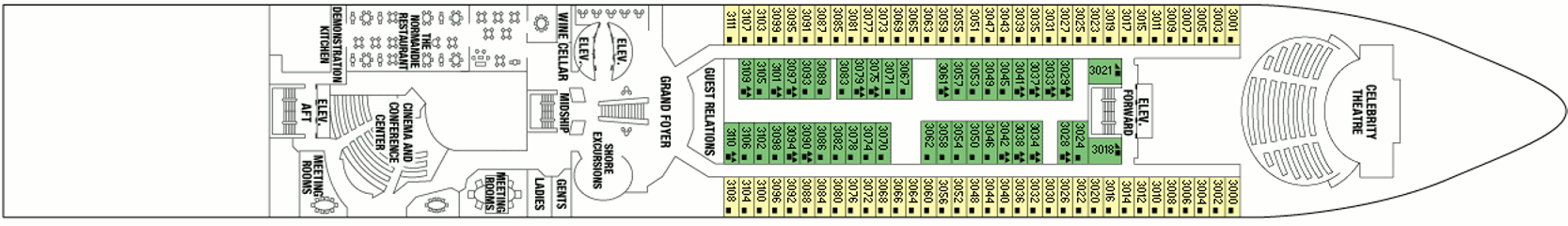 Deckplan Plaza Deck – Celebrity Summit