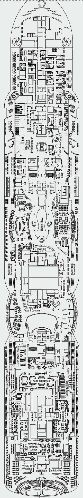 Deckplan 8 Ocean Cay – MSC Seascape