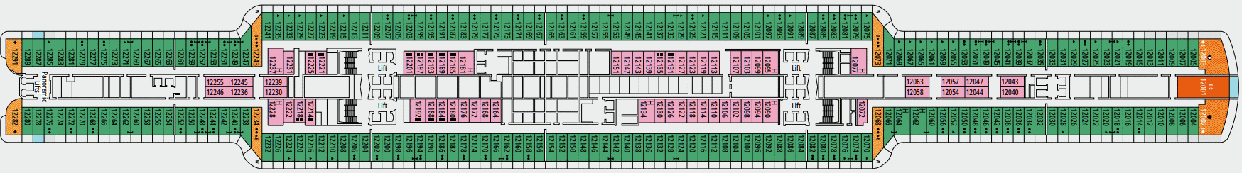Deckplan 12 Poquerolles – MSC Seascape