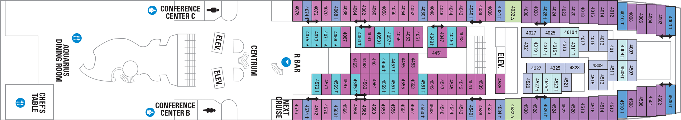 Deckplan Deck 4 – Vision of the Seas