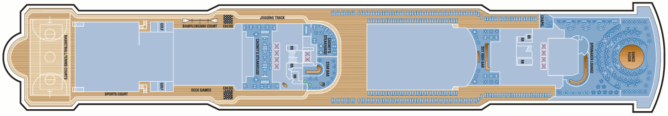 Deckplan Deck 13 – Norwegian Gem