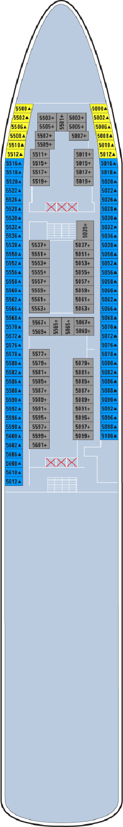 Deckplan Deck 05 – Norwegian Spirit