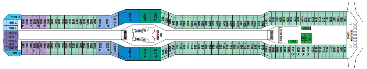 Deckplan Penthouse Deck – Celebrity Eclipse