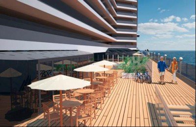Promenade auf der MSC Seaside