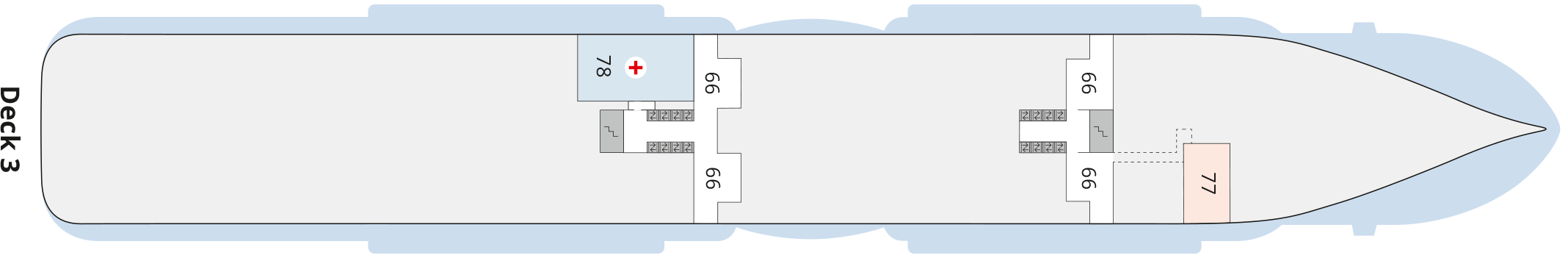 Deckplan Deck 03 – AIDAcosma