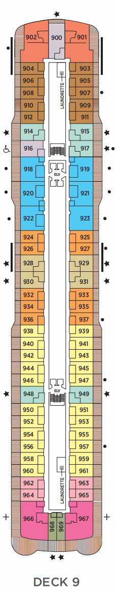 Deckplan Deck 9 – Seven Seas Splendor