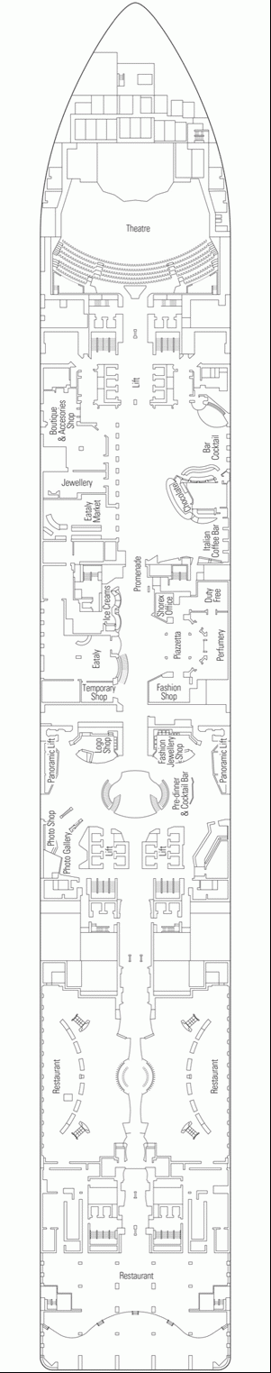 Deckplan Deck 6 – MSC Bellissima