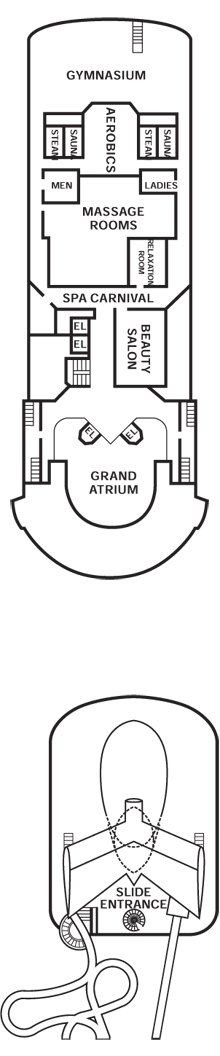 Deckplan Sports Deck – Carnival Sensation