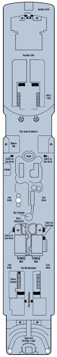 Deckplan Deck 15 – Norwegian Epic