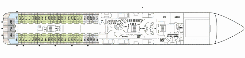 Deckplan Deck 7 – Seven Seas Mariner