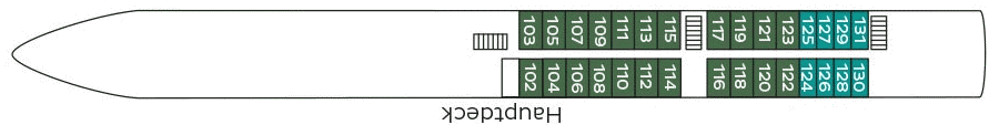 Deckplan Hauptdeck – Rhein Symphonie