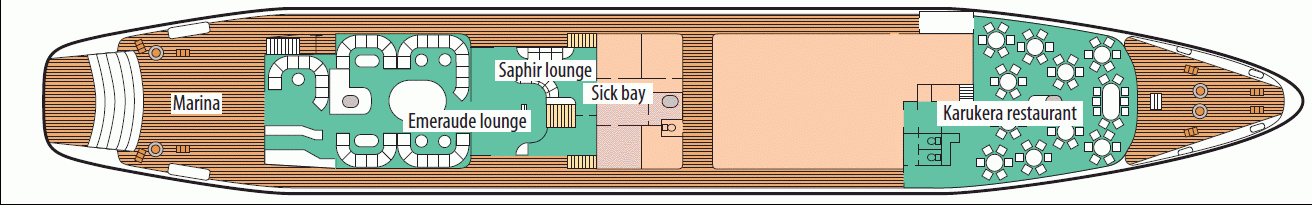 Deckplan Saint Barth Deck – Ponant