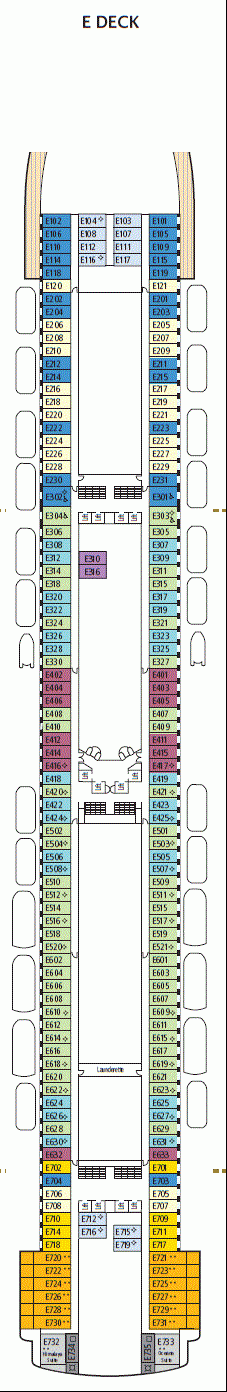 Deckplan E Deck – Ventura