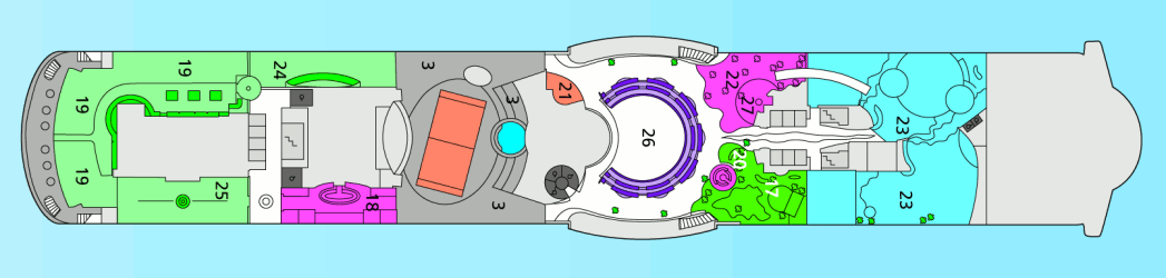 Deckplan Deck 11 – AIDAdiva