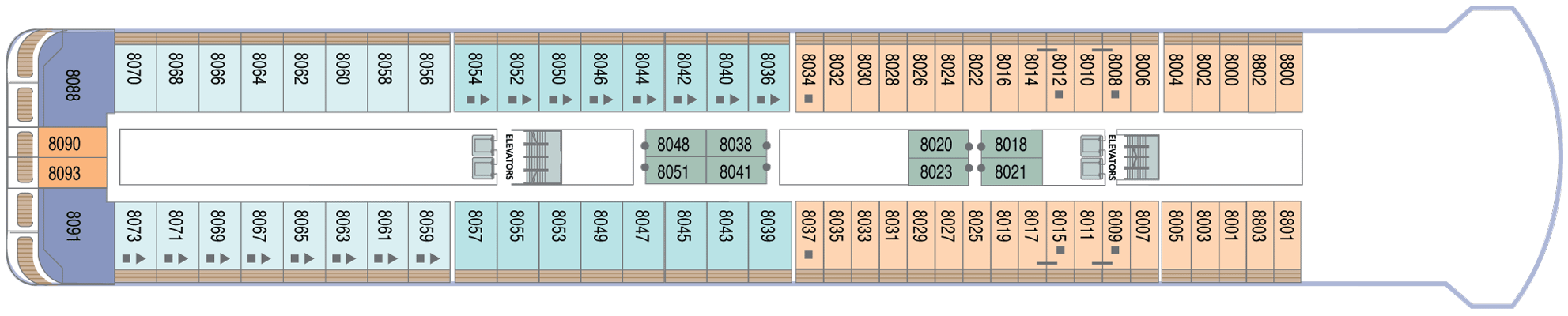 Deckplan Deck 8 – Azamara Quest