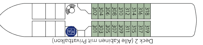Deckplan Deck 2 – Omar El Khayam