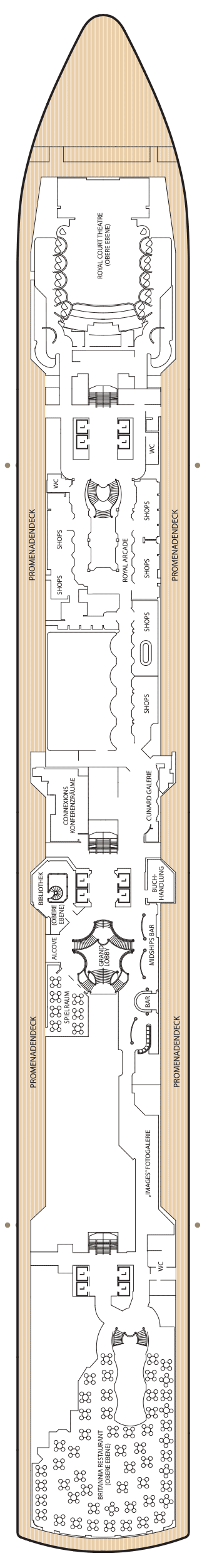 Deckplan Deck 3 – Queen Elizabeth
