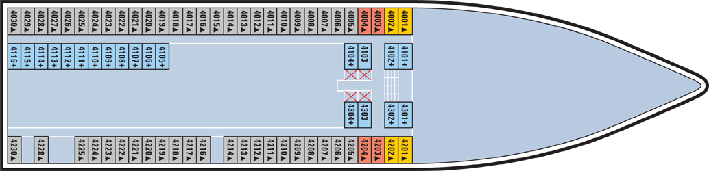 Deckplan Biscayne Deck – Norwegian Sky