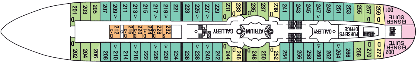 Deckplan Clipperdeck – Royal Clipper