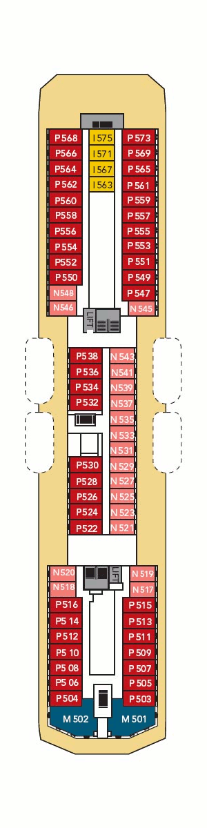 Deckplan Deck 5 – Nordkapp